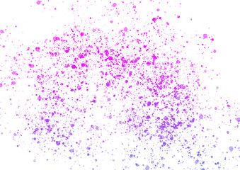 Splattered pink and blue Gradiant Paint PNG for Design Use