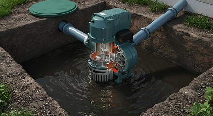 Submersible Sewage Pump System Installation