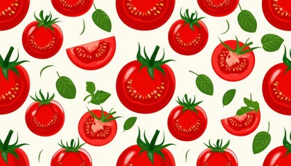 Seamless Tomato Pattern