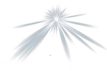 White light beam with glowing effect on transparent background, symbolizing illumination, spotlight, or divine ray.