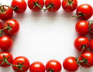 Tomatoes with Blank Text Area &ndash; Packaging or Label Background