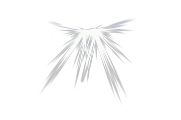 White light beam with glowing effect on transparent background, symbolizing illumination, spotlight, or divine ray.