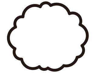 シンプルな丸いふきだし