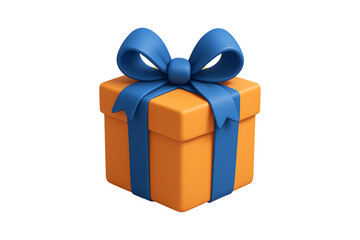 Obraz premium Present Package with Decorative Bow 3D Render Isolated on a Transparent Background