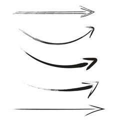  Hand Drawn Arrow Collection Vector Graphics PNG Transparent Background
