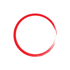 Red Highlighter circle mark on transparent background. Highlight red circle icon