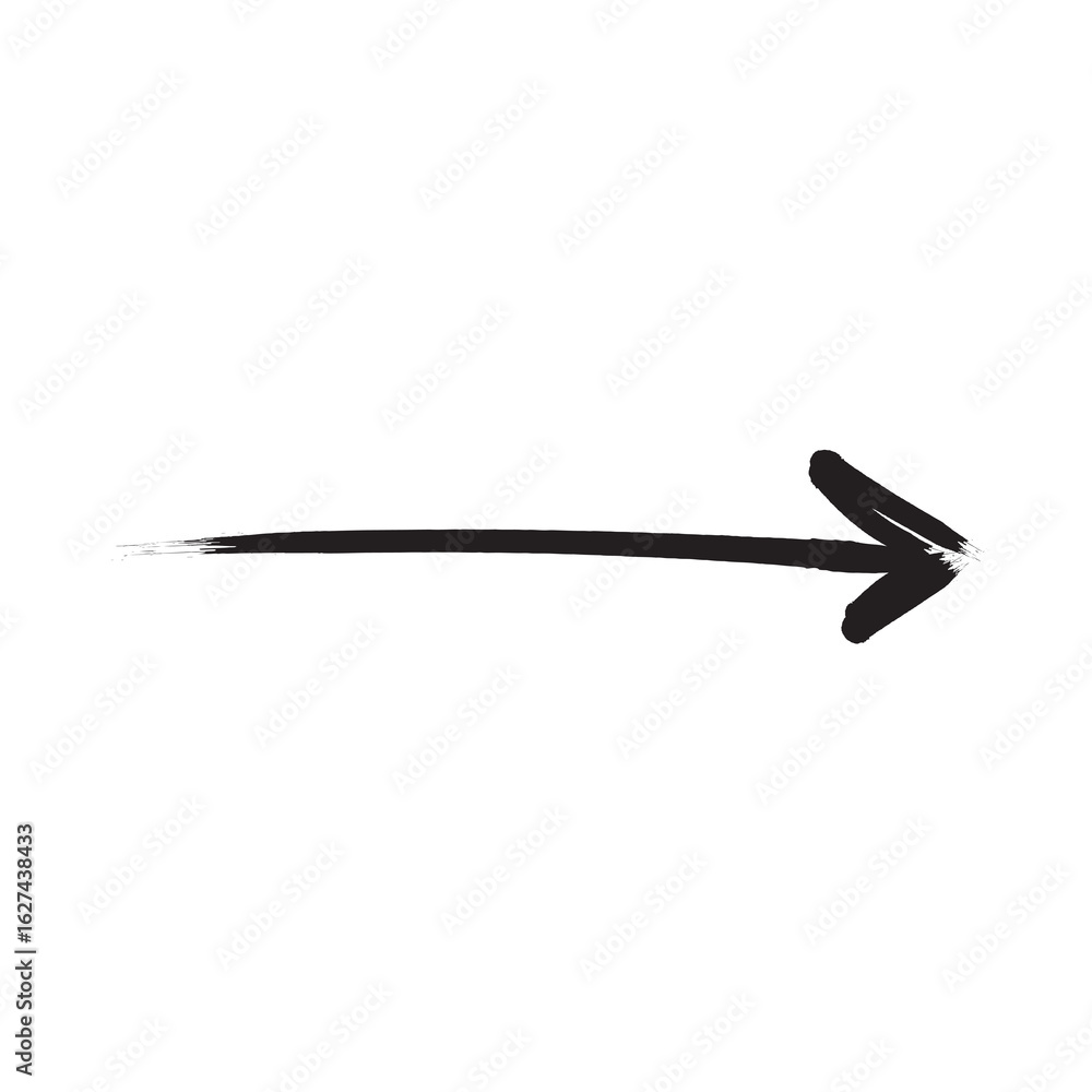 Aufkleber black arrow right direction pointer vector png transparent background