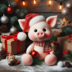 santa claus with gifts, santa claus and gifts, santa claus and christmas tree, snowman and christmas tree, christmas decoration with snowman