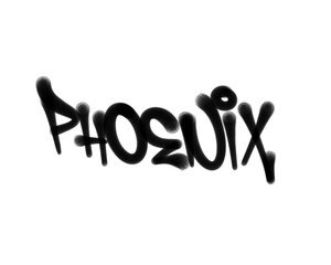 Textured Sprayed Graffiti Tagging Letters