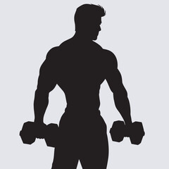 Fototapeta premium silhouette of a man