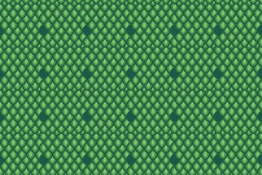 Green Scale Texture Seamless Pattern
