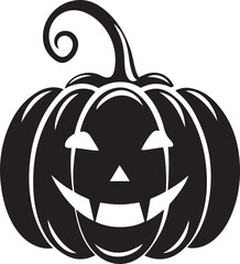 Editable clean and Retro Halloween pumpkin vector or sticker. Cartoon comic groovy characters vector. Unique vector illustration of Halloween pumpkin, vector icon illustration