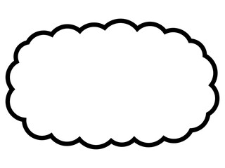 シンプルな丸いふきだし