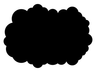 黒い雨雲のシルエット