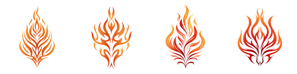 Flame Design Elements Collection