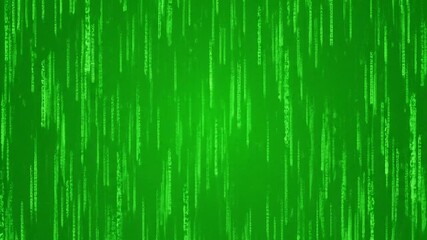 Abstract green matrix background with falling lines creates a futuristic digital cyberspace design - Powered by Adobe