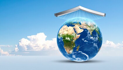 planet earth in the sky