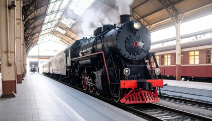 steam train in the countryside