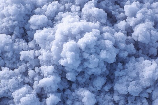 Close-up view of light-purple, fluffy, crystalline clusters - Powered by Adobe