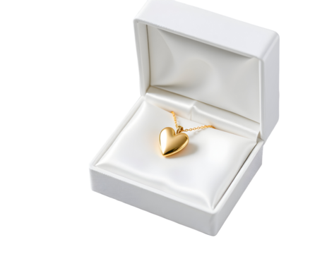 Golden Heart Pendant in Gift Box