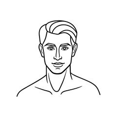 Body builder line art, Workout refers to physical exercise or activity performed to improve fitness, strength, or overall health