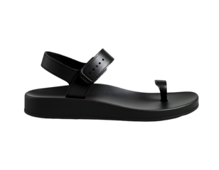 Black Sandal with Toe Ring