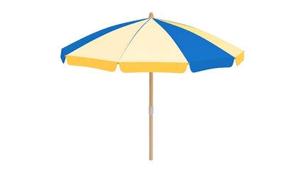 Colorful beach umbrella illustration