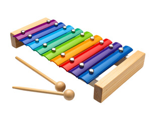 xylophone isolated on white