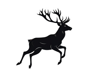 Obraz premium deer silhouette vector