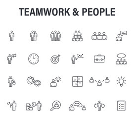 Business & Finance icon outline vector Illustration mega icons design new 