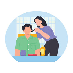 Fatherhood Vector illustration which can easily modify or edit