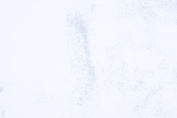 Skim coat texture on concrete wall surface by applying white compound mortar cement to smooth and repair rough cement for flat in construction and renovation. Concept of architectural detailing.