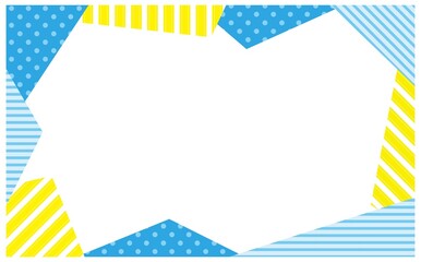 夏の背景フレーム素材