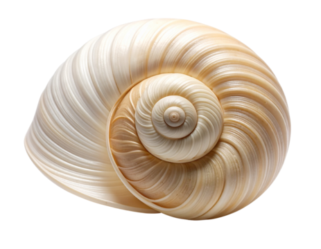 snail shell isolated on white background