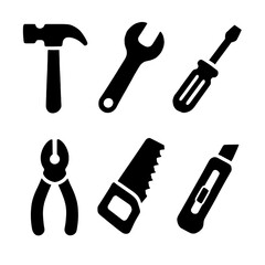 tools icon set. set of tools. set of tools icon