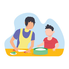 Baking  Vector illustration which can easily modify or edit