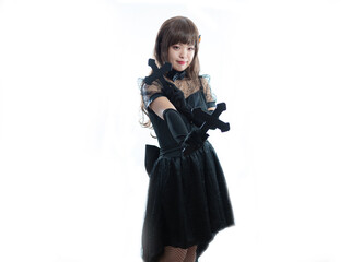 【ハロウィン】魔女コスの女性