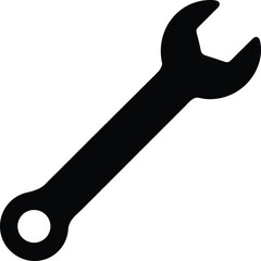 tools icon silhouette, wrench vector outline, hammer silhouette shape, screwdriver black icon