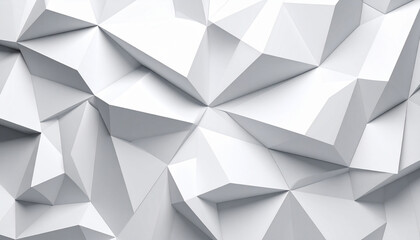 Geometric abstract background of connected white polygons