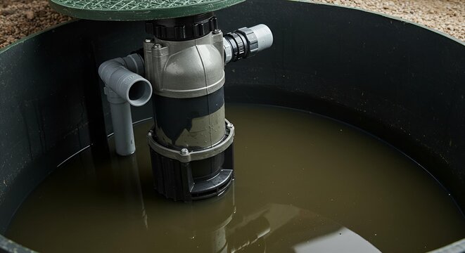 Septic System Lift Station Pumping Waste Water
