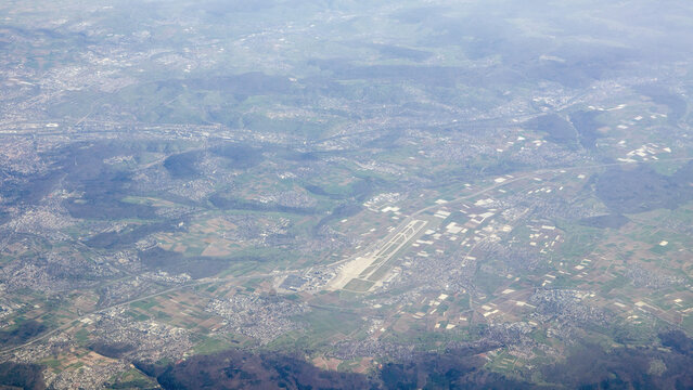 Aerial view of Stuttgart Airport