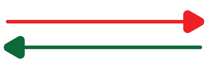 arrows pointing both ways. Both sided right left pointing arrow. Horizontal double-headed arrow. Dual sided arrow vector. Arrows data transfer icon. EPS10