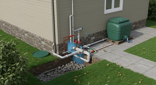 Home Rainwater Harvesting System Installation