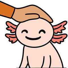 아홀로틀 우파루파 보호 손 2