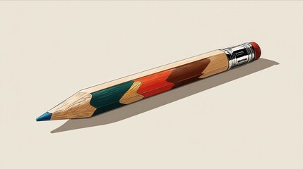 Colored Pencil on Background