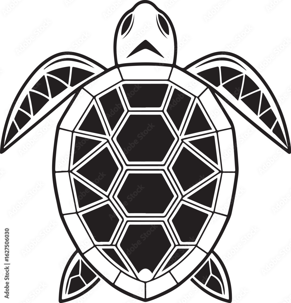 Poster abstract geometric pattern with a central circular motif and radiating lines presented in a striking