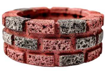 Stone Structure Texture Close Up Bricks Craftsmanship Masonry Red Gray Wall Detail Abstract Art
