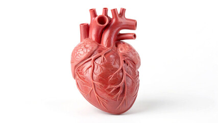 Realistic human heart anatomical model red anatomy