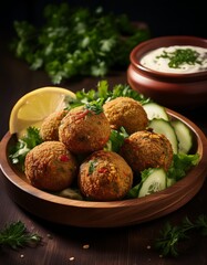 falafel dish AI generated