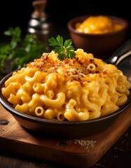 macaroni cheese pasta, AI generated